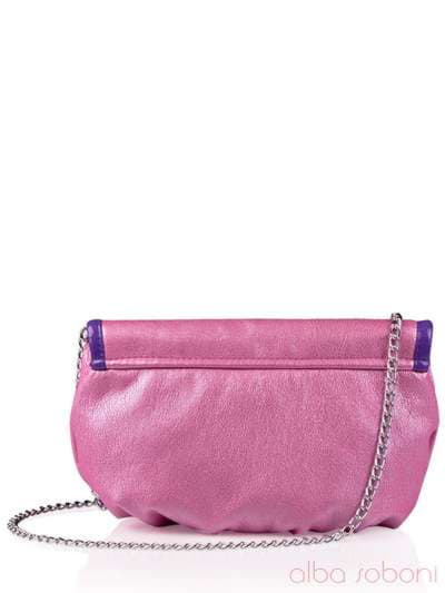 Стильна дитяча сумочка з вышивкою, модель 0161 рожевий. Зображення товару, вид ззаду.