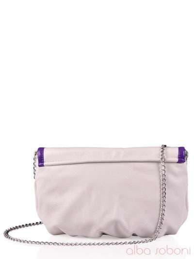 Стильна дитяча сумочка з вышивкою, модель 0161 білий. Зображення товару, вид ззаду.