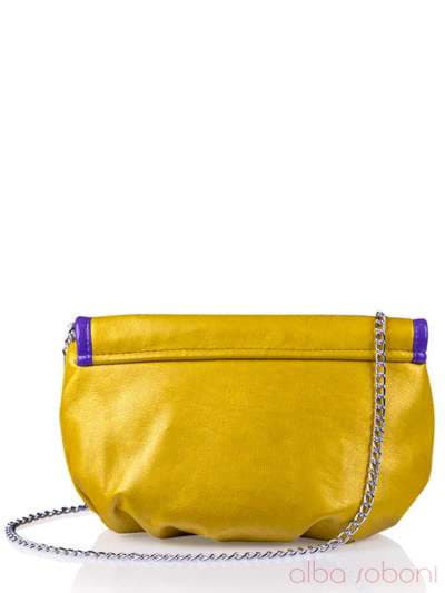 Стильна дитяча сумочка з вышивкою, модель 0161 жовтий. Зображення товару, вид ззаду.