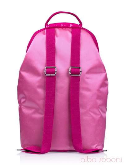 Стильна дитяча сумочка з вышивкою, модель 0170 рожевий. Зображення товару, вид ззаду.