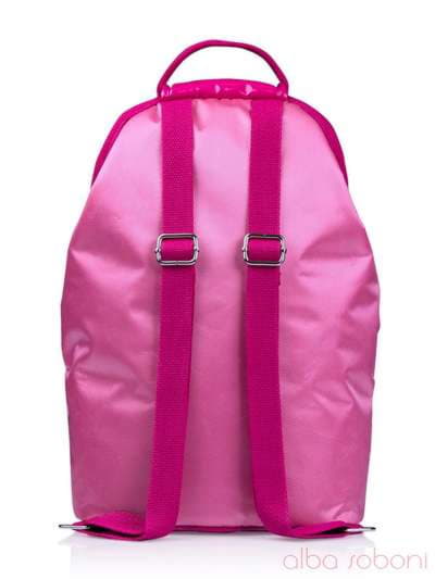 Стильна дитяча сумочка з вышивкою, модель 0171 рожевий. Зображення товару, вид ззаду.