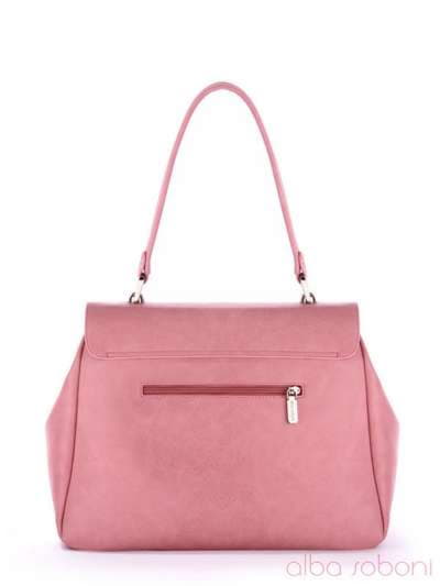 Молодіжна сумка-портфель, модель 170083 рожевий. Зображення товару, вид ззаду.