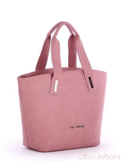 Стильна сумка, модель 170073 рожевий. Зображення товару, вид збоку.