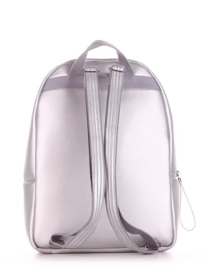 Шкільний рюкзак з вышивкою, модель 191545 срібло. Зображення товару, вид додатковий.