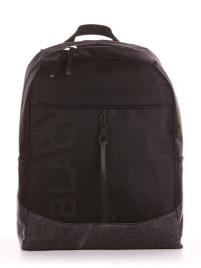 Шкільний рюкзак, модель 191602 чорно-сірий. Зображення товару, вид спереду.