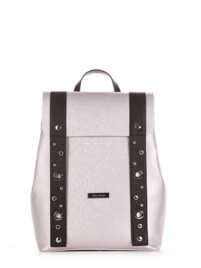 Шкільний рюкзак, модель 191671 срібло. Зображення товару, вид збоку.