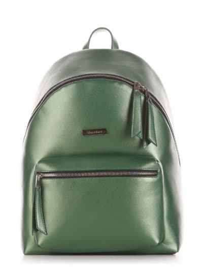 Шкільний рюкзак, модель 191736 зелений-перламутр. Зображення товару, вид збоку.
