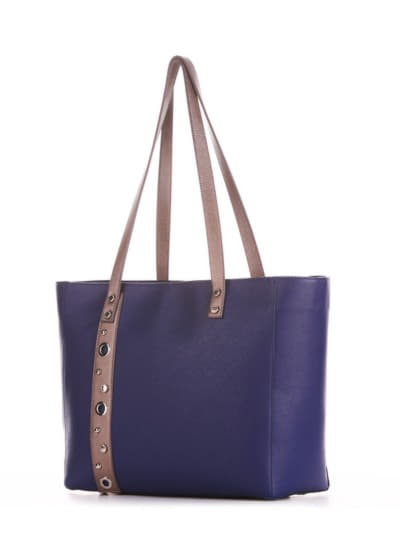 Брендова сумка, модель 191683 синій. Зображення товару, вид збоку.