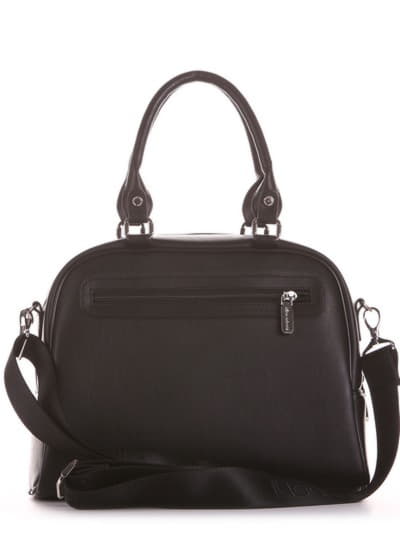Шкільна сумочка з вышивкою, модель 191561 чорний. Зображення товару, вид ззаду.