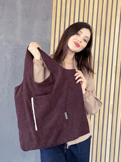 Фото товара: шопер 260400 темний шоколад. Фото - 8.