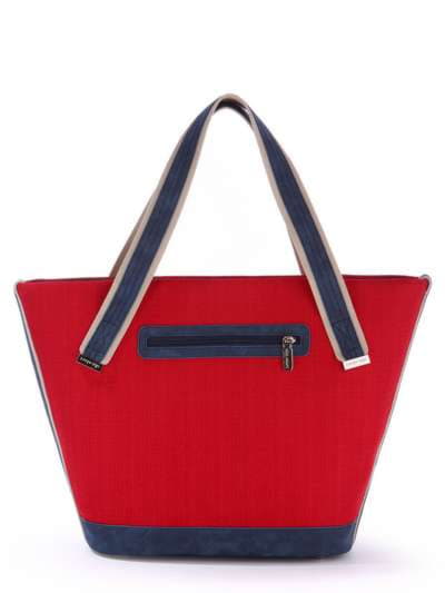 Молодіжна сумка з вышивкою, модель 170261 червоний-т.синій. Зображення товару, вид додатковий.