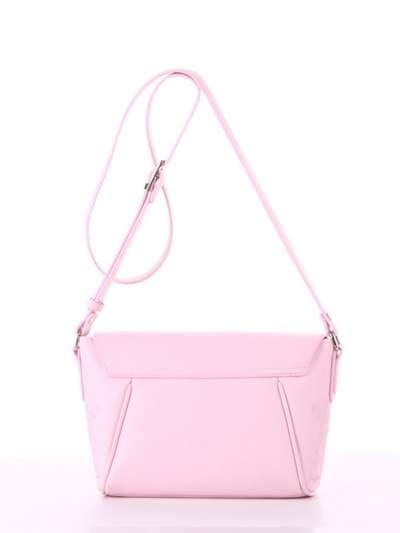 Молодіжна сумка маленька з вышивкою, модель 180125 св. рожевий. Зображення товару, вид додатковий.