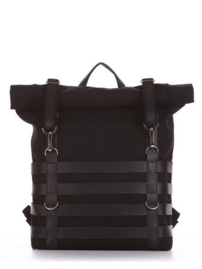 Літній рюкзак, модель 190186 чорний. Зображення товару, вид спереду.