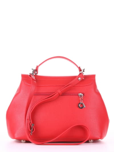 Модна сумка, модель 190003 червоний. Зображення товару, вид ззаду.