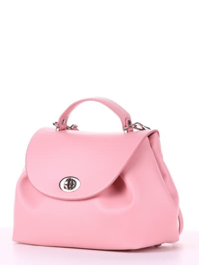 Модна сумка, модель 190009 пудрово-рожевий. Зображення товару, вид збоку.