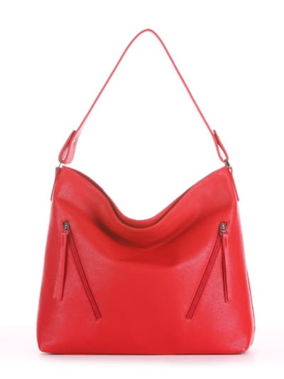 Літня сумка, модель 190013 червоний. Зображення товару, вид спереду.