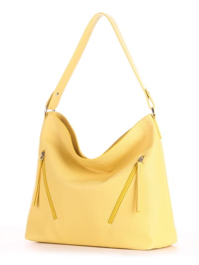 Літня сумка, модель 190018 жовтий. Зображення товару, вид збоку.
