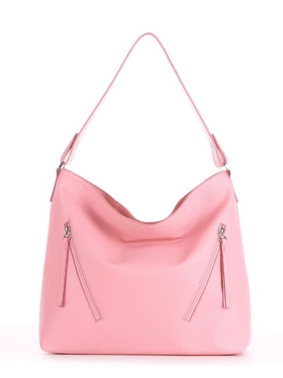 Літня сумка, модель 190019 пудрово-рожевий. Зображення товару, вид спереду.