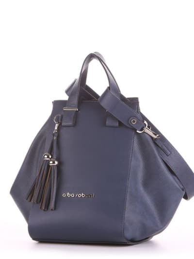 Літня сумка, модель 190021 синій. Зображення товару, вид ззаду.