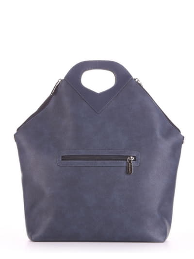 Літня сумка, модель 190031 синій. Зображення товару, вид ззаду.