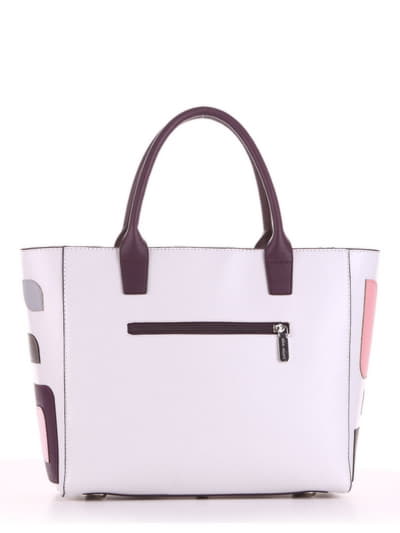 Брендова сумка з вышивкою, модель 190116 білий. Зображення товару, вид додатковий.
