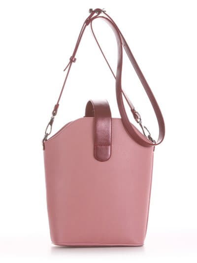 Літня сумка, модель 190263 пудрово-рожевий. Зображення товару, вид ззаду.