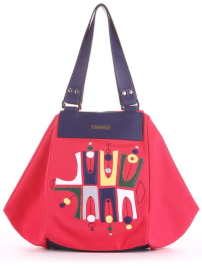 Жіноча сумка з вышивкою, модель 190042 червоний. Зображення товару, вид спереду.
