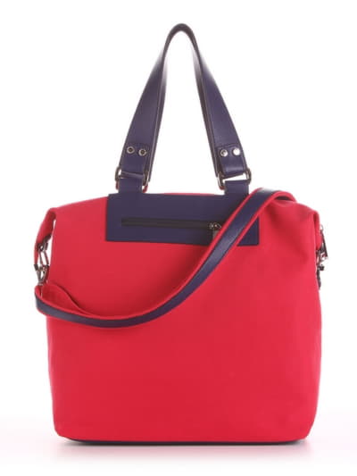 Модна сумка з вышивкою, модель 190052 червоний. Зображення товару, вид ззаду.