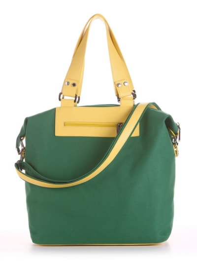 Стильна сумка з вышивкою, модель 190053 зелений. Зображення товару, вид ззаду.