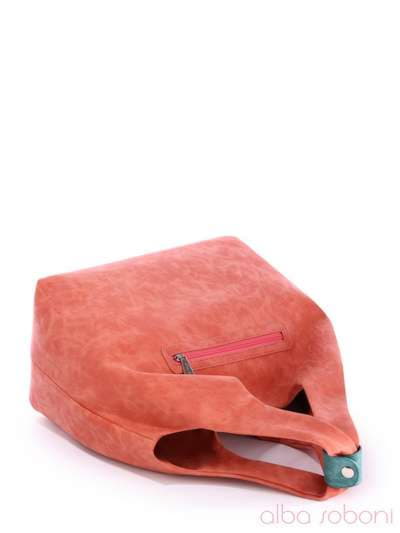 Літня сумка з вышивкою, модель 170224 персиковий. Зображення товару, вид додатковий.