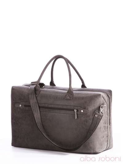 Жіноча сумка з вышивкою, модель 162801 сірий. Зображення товару, вид ззаду.