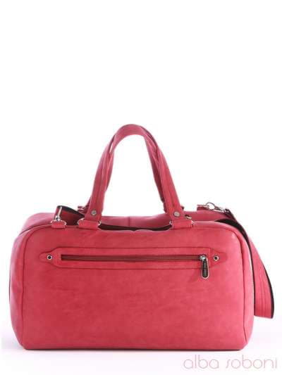 Брендова сумка з вышивкою, модель 162814 червоний. Зображення товару, вид додатковий.