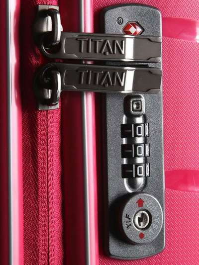 Брендовий чемодан на 4 колесах titan limit m ti823405-17 рожевий. Зображення товару, вид 3