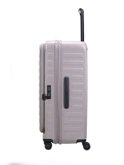Стильний чемодан на 4 колесах lojel cubo 18/warm grey середній lj-cf1627-1m_gr сірий. Зображення товару, вид 4