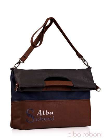 Шкільна сумка з вышивкою, модель 130962 комбінований. Зображення товару, вид додатковий.