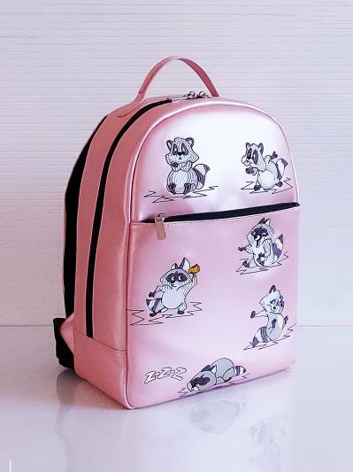 Фото товара: рюкзак 201354 рожевий-перламутр. Вид 1.