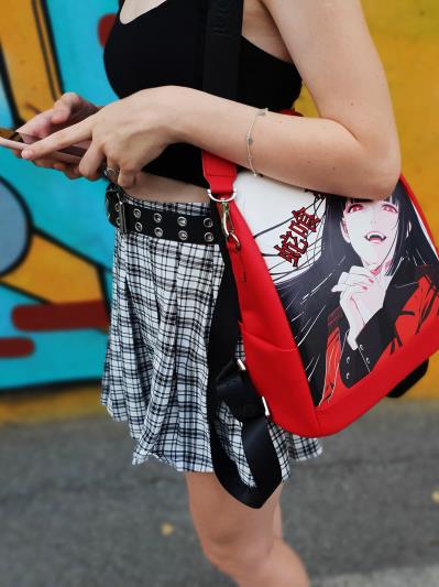 Шкоільний рюкзак аниме Безумный азарт alba soboni 211528 колір червоний. Фото - 5