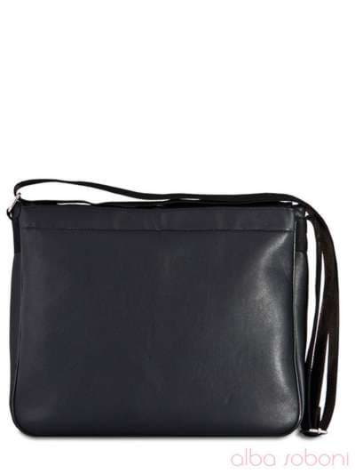 Брендова сумка з вышивкою, модель 120661 чорний. Зображення товару, вид додатковий.