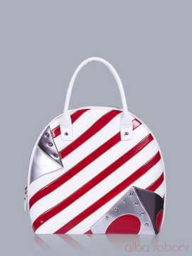 Літня сумка з вышивкою, модель 150731 білий. Зображення товару, вид спереду.