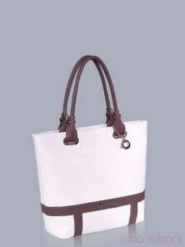 Літня сумка, модель 150800 білий. Зображення товару, вид збоку.