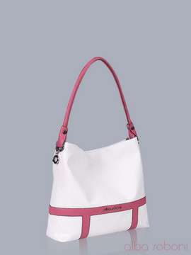 Молодіжна сумка, модель 150811 білий. Зображення товару, вид збоку.