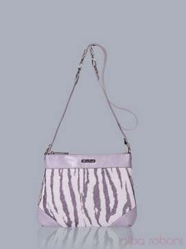 Літня сумка з вышивкою, модель 150872 корал-сірий. Зображення товару, вид спереду.