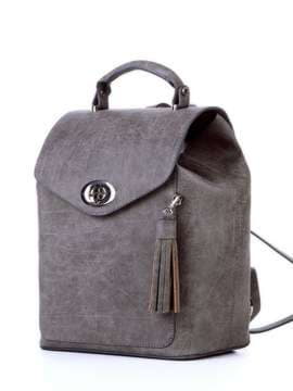 Брендовий рюкзак, модель 172736 темно-сірий. Зображення товару, вид збоку.