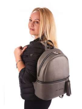 Молодіжний рюкзак, модель 172963 сірий. Зображення товару, вид збоку.