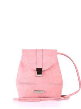 Стильний міні-рюкзак, модель 172744 рожевий. Зображення товару, вид спереду.