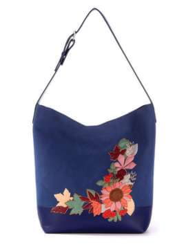 Модна сумка, модель 172912 синій. Зображення товару, вид спереду.