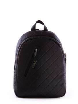 Брендовий рюкзак, модель 171346 чорний. Зображення товару, вид спереду.