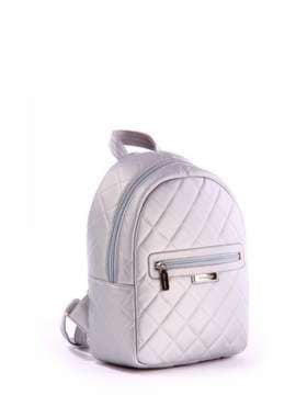 Шкільний рюкзак, модель 171361 срібло. Зображення товару, вид збоку.