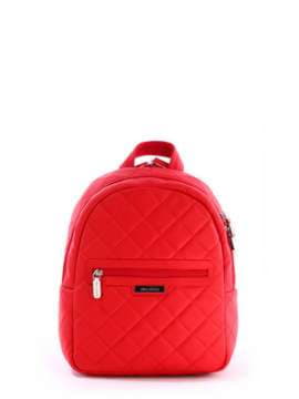 Стильний рюкзак, модель 171363 червоний. Зображення товару, вид спереду.