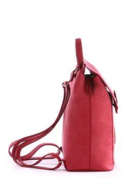 Модний рюкзак, модель 171461 червоний. Зображення товару, вид збоку.